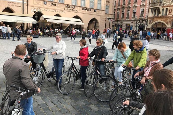 3-hour Complete Prague Bike Tour - Stop 4: Obecní Dum and the Powder Tower Area (5 Minutes)