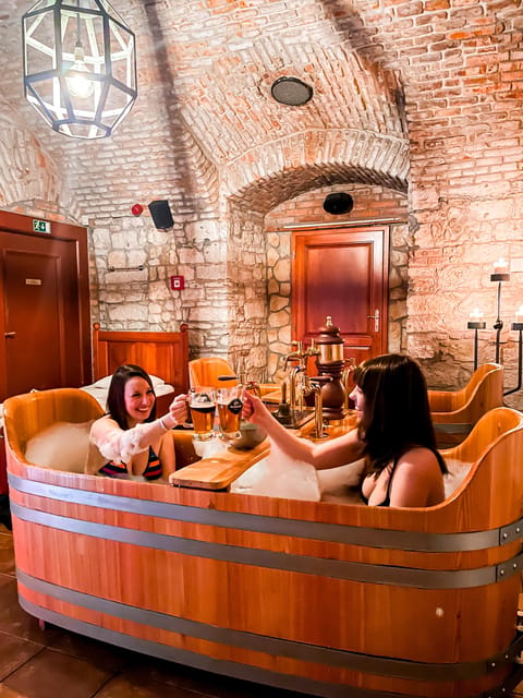 Caroline Bernard Beer Spa Prague with Beer & Massage Option - The snacks: small upgrade, not the main event