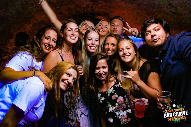 Clock Tower Bar Crawl ending at Prague's BIGGEST rooftop CLUB - What you’re really buying on this Prague night crawl