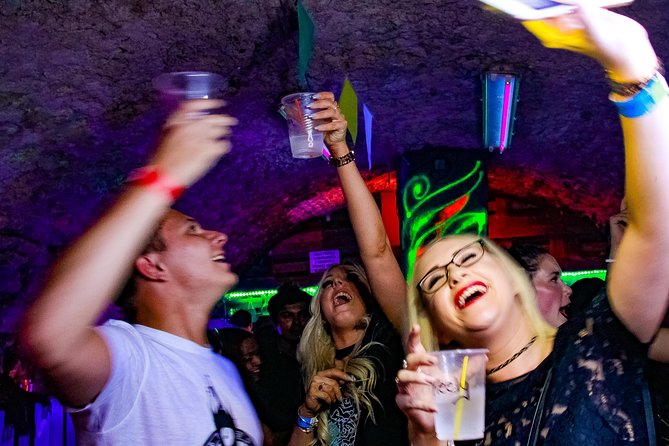 Clock Tower Bar Crawl ending at Prague's BIGGEST rooftop CLUB - Stop 1: the Hangover House vibe in a 700-year-old wine cellar