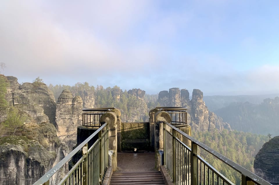 From Prague: Bohemian and Saxon Switzerland Full-Day Tour - Bastei Bridge: the German viewpoint that sets the tone