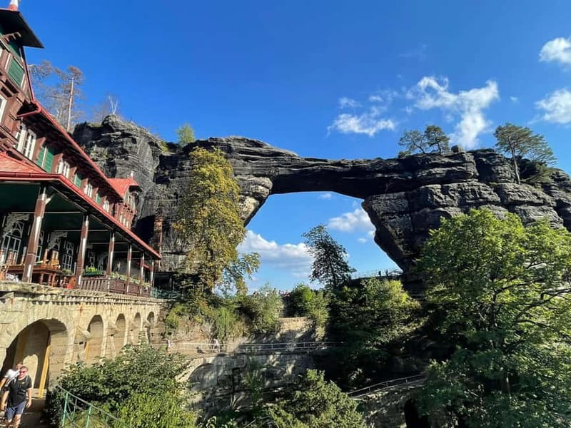 From Prague: Bohemian & Saxon Switzerland All-Inclusive Tour - Pravčická Brána: Europe’s biggest sandstone arch and the Narnia shot