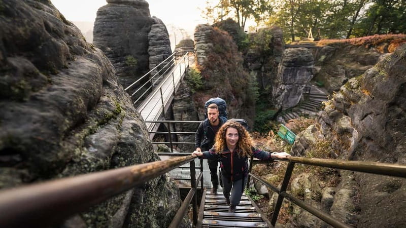 From Prague: Bohemian & Saxon Switzerland All-Inclusive Tour - Crossing into Saxon Switzerland, then finishing at Bastei Bridge