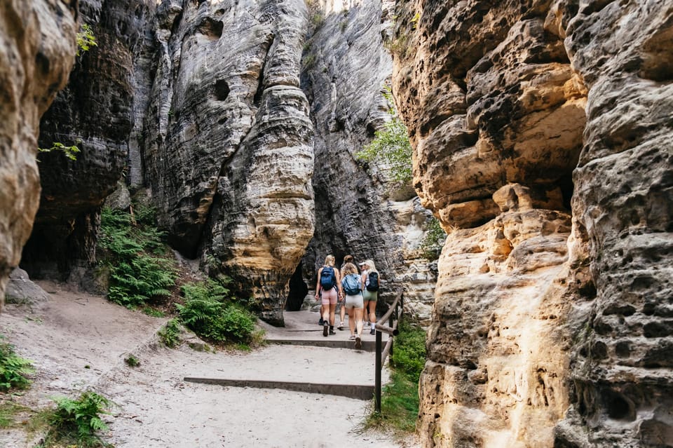 From Prague: Bohemian & Saxon Switzerland Iconic Day Trip - Tisa Rocks: The Trail Gets Slippery, So Go Prepared