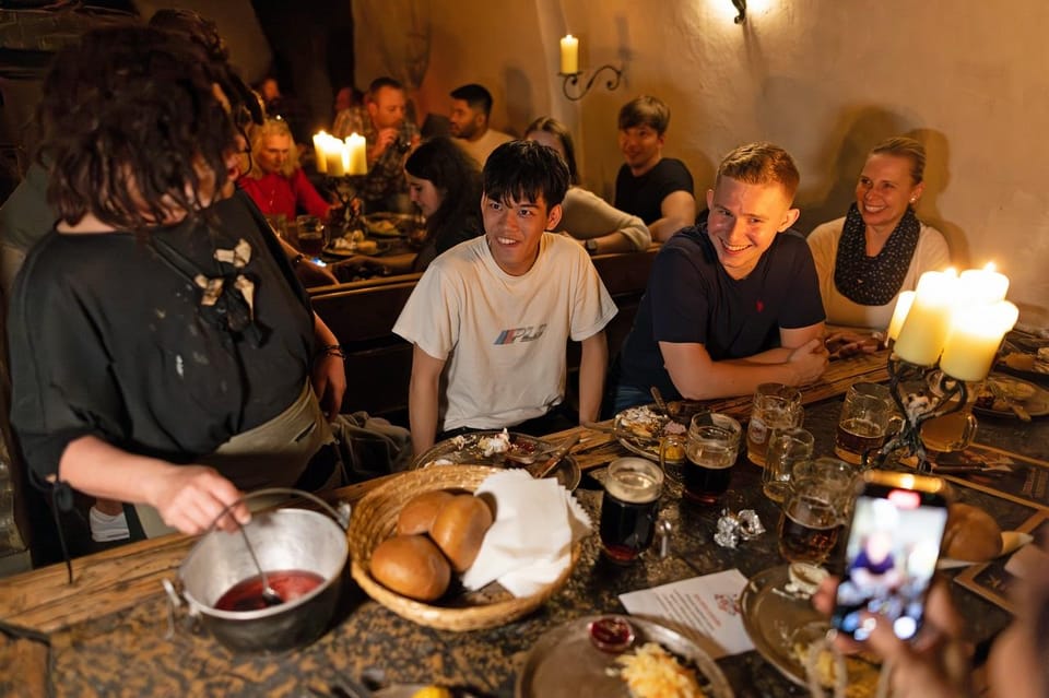 From Prague: Medieval Dinner, Show, Castle and Brewery - Following the show: English guide, but performance is sometimes loud and fast