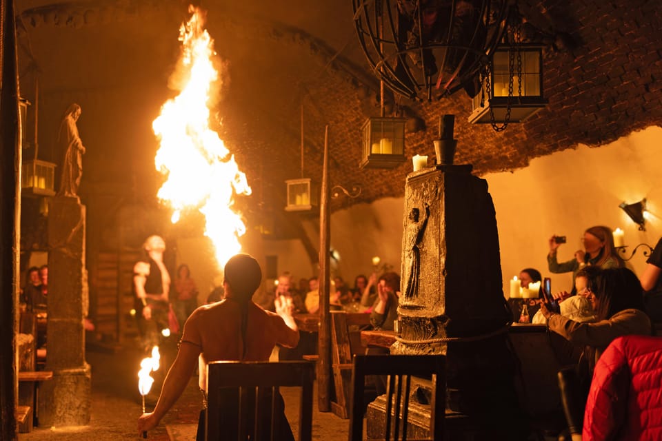 From Prague: Medieval Dinner, Show, Castle and Brewery - Transfers, timing, and where the value comes from