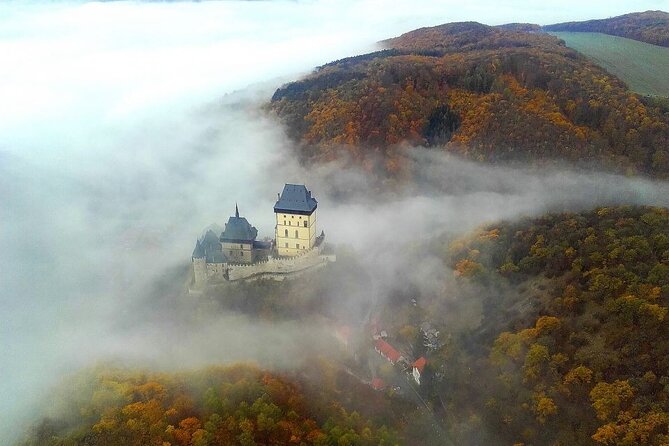 From Prague: Small-Group Karlstejn Castle & Koneprusy Caves Trip - Karlštejn Castle: crown-jewel fortress vibes with a real hill climb