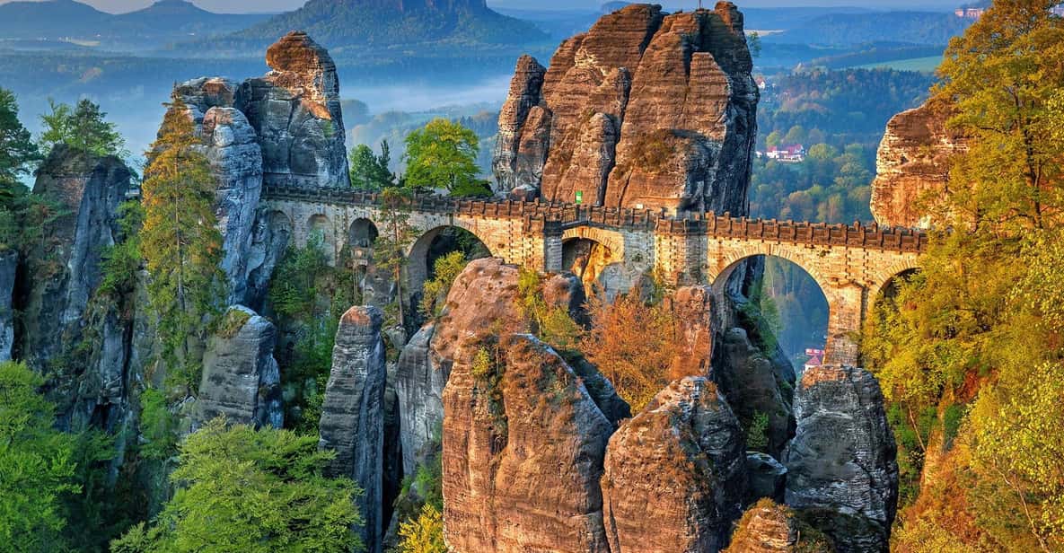 From Prague: Tour to Saxon and Bohemian Switzerland - Pravčická Brána: hike up for the biggest sandstone arch in Europe