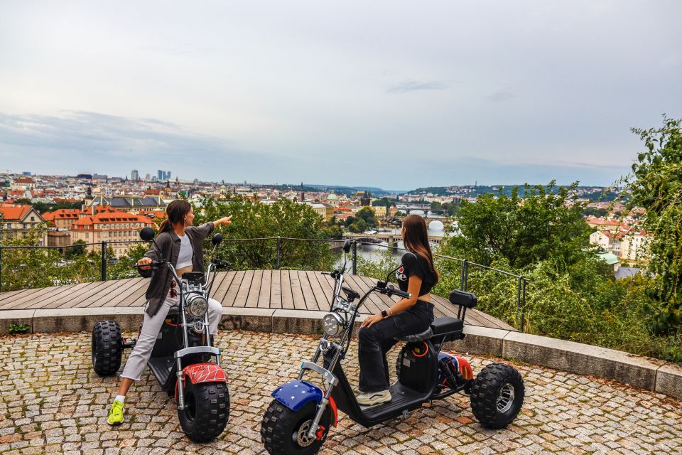 Grand City Tour on Electric Trike in Prague - Live Guided - Strahov Monastery and the stadium zone: history + breaks + big views