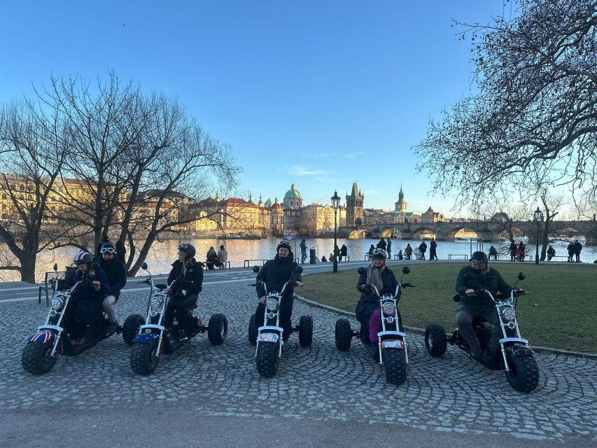 Grand City Tour on Electric Trike in Prague - Live Guided - Jewish Quarter and Pařížská Street, then Old Town Square: closing with the classic finish
