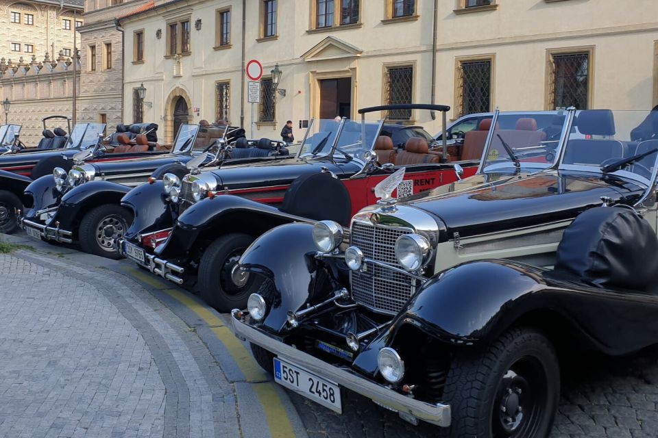 Prague: 1-Hour Private Tour in Vintage Car - A Mercedes 770K replica makes Prague feel old right away