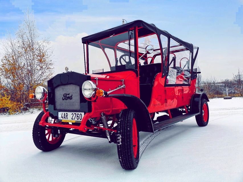Prague: 1-Hour Vintage Car Tour - Price and value: $212 per group up to 5 (the math matters)