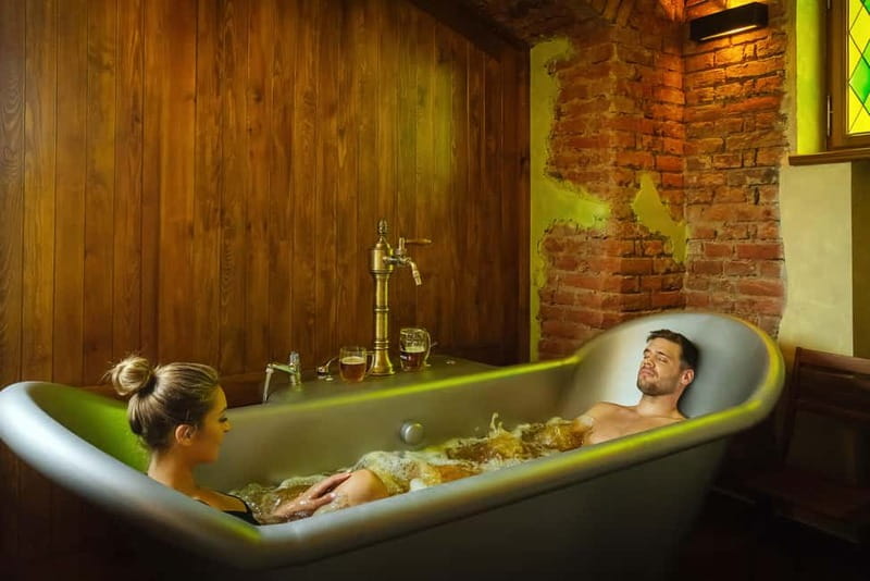 Prague: Beer and Wine Spa Bath with Salt Cave Experience - Key Highlights