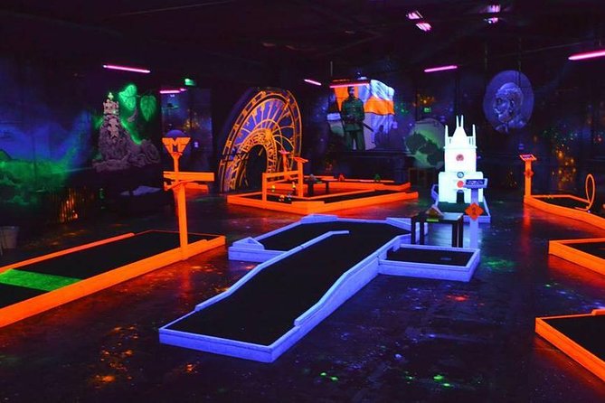 Prague Black Light Mini Golf and Games with free Drinks - The Big Idea: Prague in Black Light, Plus a Couple of Beers
