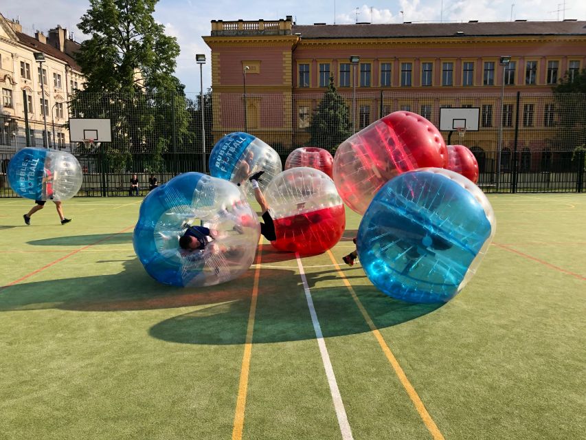 Prague: Bubbles football in city centre of Prague - Refreshments and the Shower Finish You’ll Appreciate Later