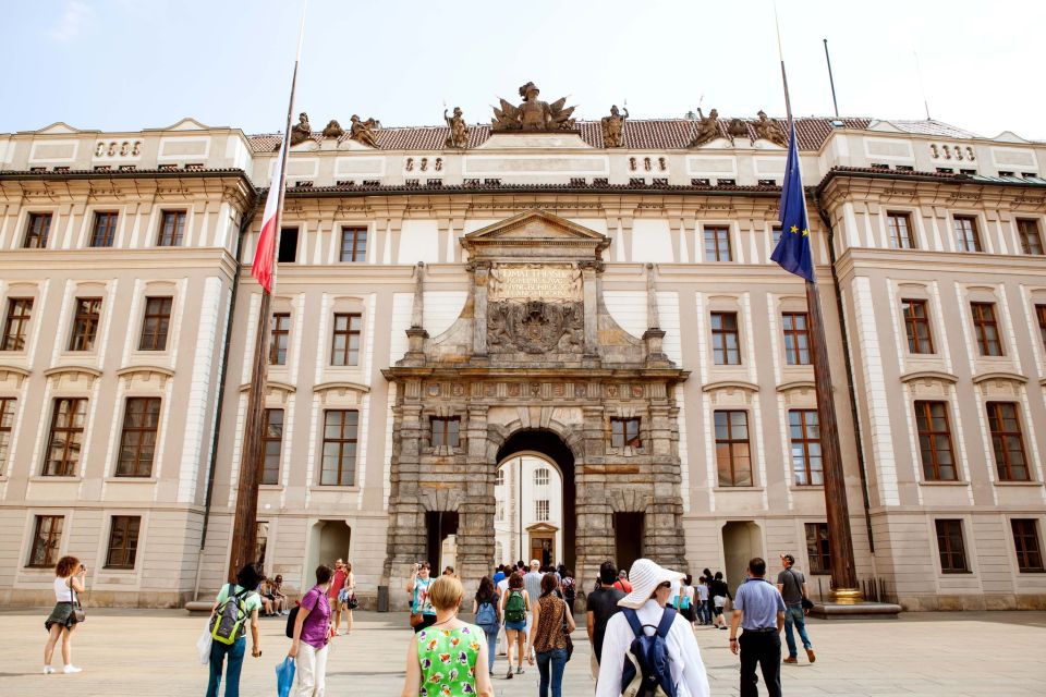 Prague City 3-Hour Tour with Changing of the Guard - Old Town drive-by: Mozart at the Estates Theatre and the big city views