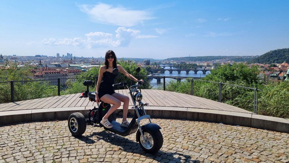 Prague: City Highlights Guided Electric Trike Tour - Entering Prague Castle territory without the uphill grind