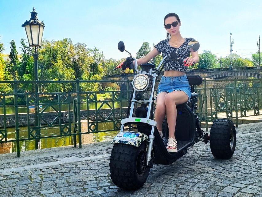 Prague: City Highlights Guided Electric Trike Tour - John Lennon Wall and the Kampa side: art and riverfront that sets the mood