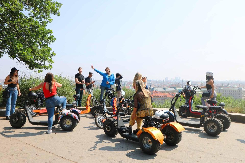 Prague: City Highlights Guided Electric Trike Tour - Climbing toward Strahov: monastery views with a chill pace