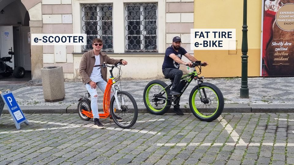 Prague: City Viewpoints Tour by Electric Fat Bike - First Stops Through Old Prague: Lennon Wall to the River Views