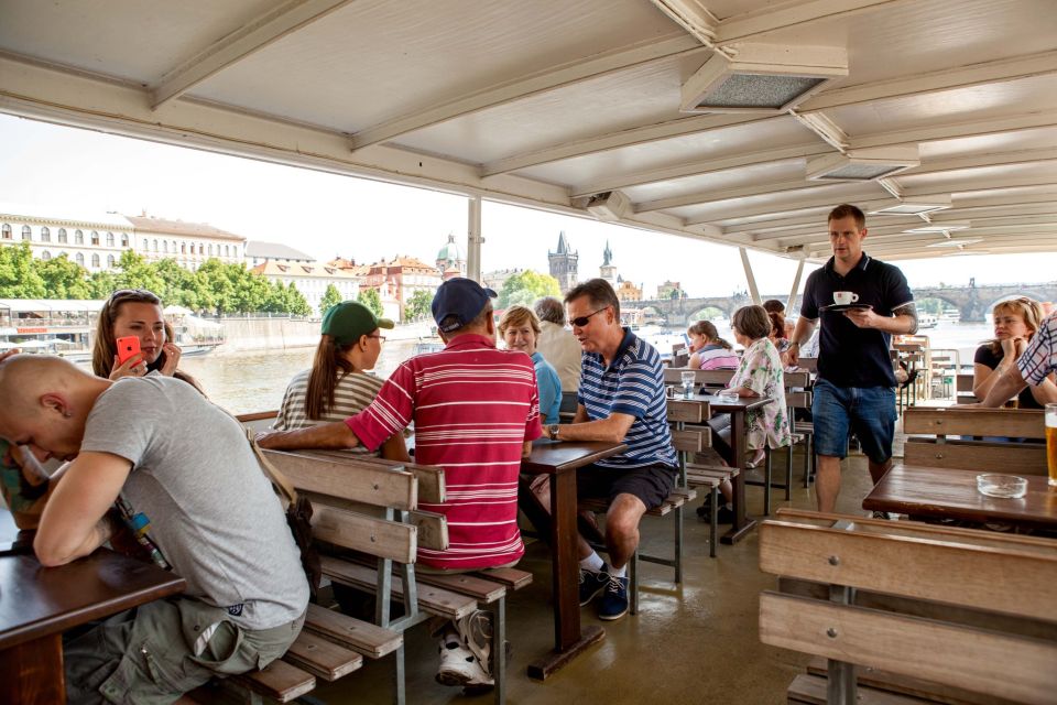 Prague Cruise: 1-Hour on the River Vltava - Audio guide in Czech, English, German, and Russian (and no live narration)