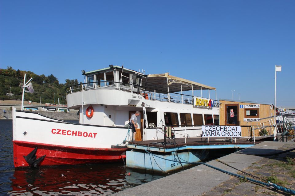Prague Cruise: 1-Hour on the River Vltava - Drinks and light snacks: what costs extra