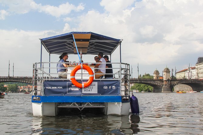 Prague Cycle Boat - The Swimming Beer Bike - Prague River Pedaling With a Party Vibe
