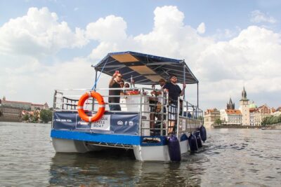 Prague Cycle Boat - The Swimming Beer Bike - Vltava Beach Start: Where the Trip Gets Going
