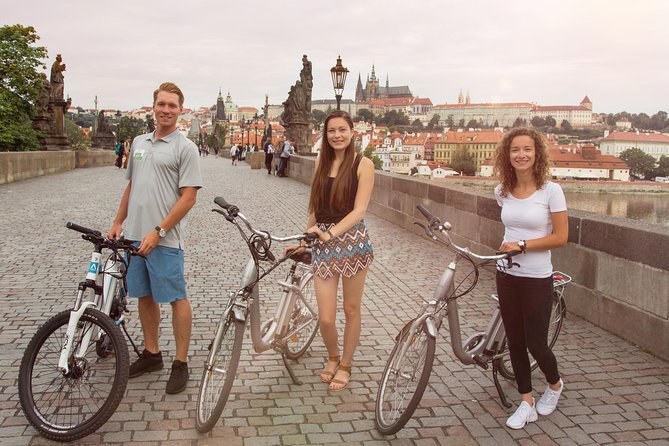 Prague E-Bike City Tour with A Local Guide - Prague Castle area: lots of views, and possibly a short entry