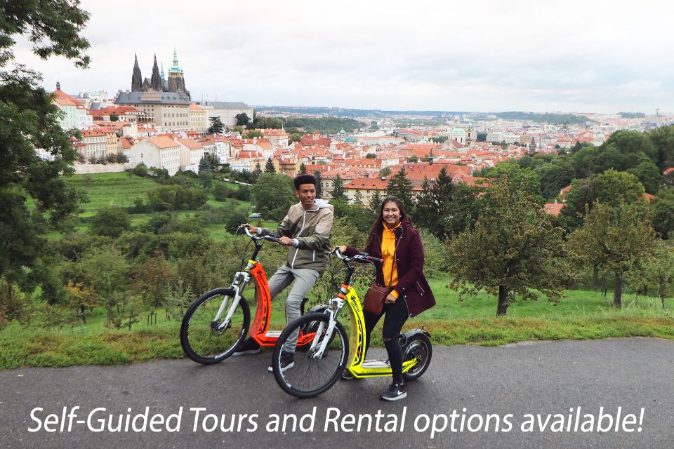 Prague: E-Bike/E-Scooter Viewpoint Tour - Getting comfortable fast: the e-bike and e-scooter training