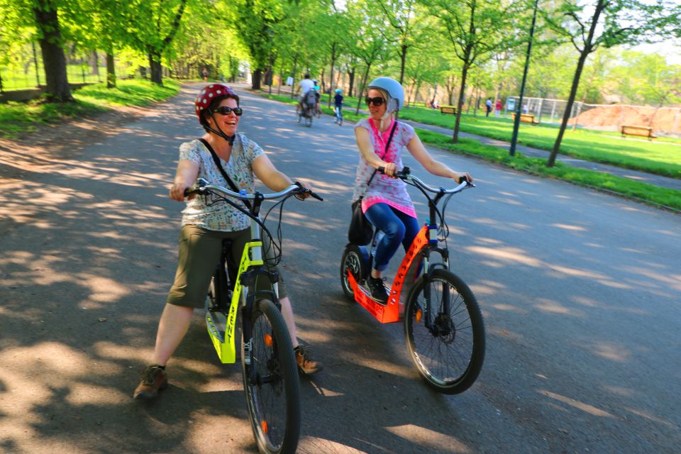 Prague: E-Bike/E-Scooter Viewpoint Tour - Petřín Hill viewpoints and the royal gardens stop