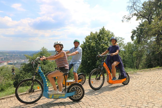 Prague: electric scooter & E-bike guided tour - The ride includes safety rules you should take seriously