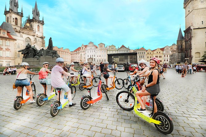 Prague: electric scooter & E-bike guided tour - The route: Lennon Wall, Kampa, Charles Bridge, and Letná viewpoints