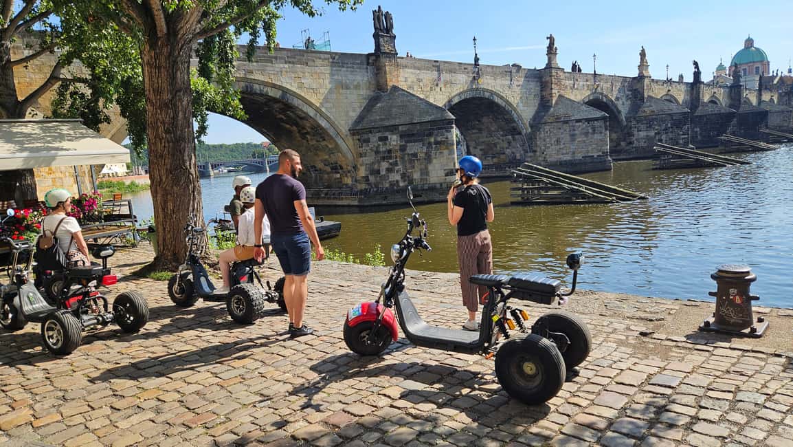 Prague: Electric Trike Viewpoints Tour - Letná Park viewpoint and the Giant Metronome: where Prague opens up