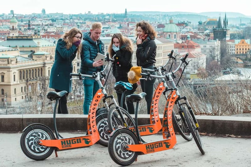 Prague: Fat Tire or Regular Scooter Tour with A Local Guide - Hugo Bike vs SCROOSER fat tire: which one fits your Prague?
