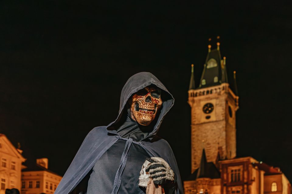 Prague: Ghost Walking Tour Where Legends Come To Life - Old Town Square and the Astronomical Clock Skeleton