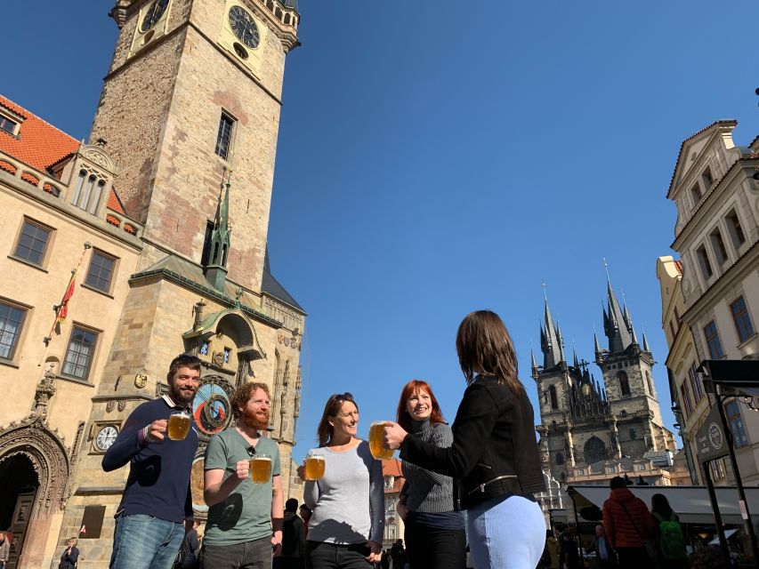 Prague: Historic Pubs Tour with Drinks - First Pub Break: What Happens When History Turns Humorous