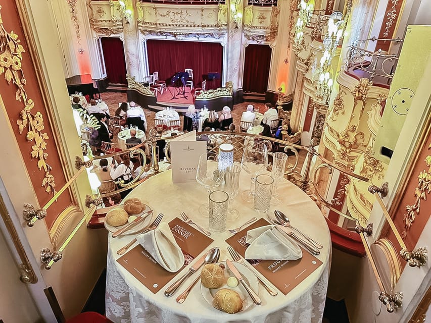 Prague: Mozart Ballroom Concert Ticket with 3-Course Dinner - The Dinner Menu: Czech-Austrian Comfort, Served Without a Fuss