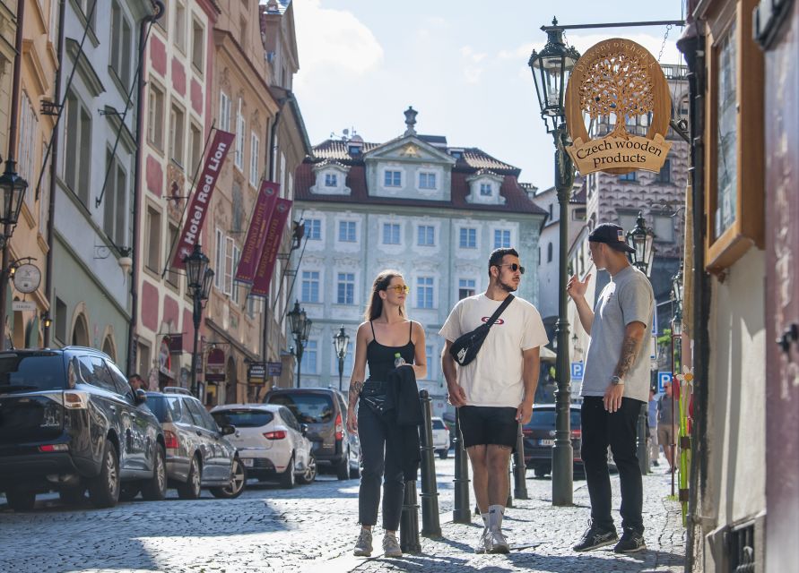 Prague: One Prague Tour with Local Food & Beer - Czech tapas style food: one proper tasting stop, vegetarian-friendly