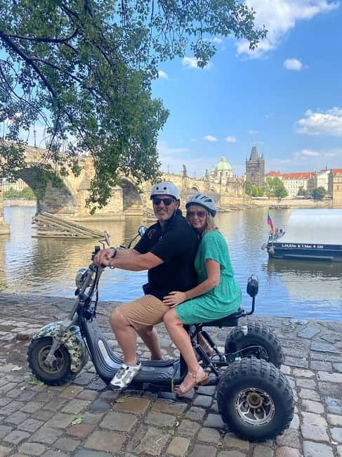 Prague: Panoramic Viewpoints Guided Electric Tricycle Tour - Lesser Town to Kampa Island: Charles Bridge angles that feel different