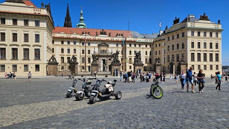 Prague: Panoramic Viewpoints Guided Electric Tricycle Tour - Letná Hill Metronome and the Bridges Parade panorama