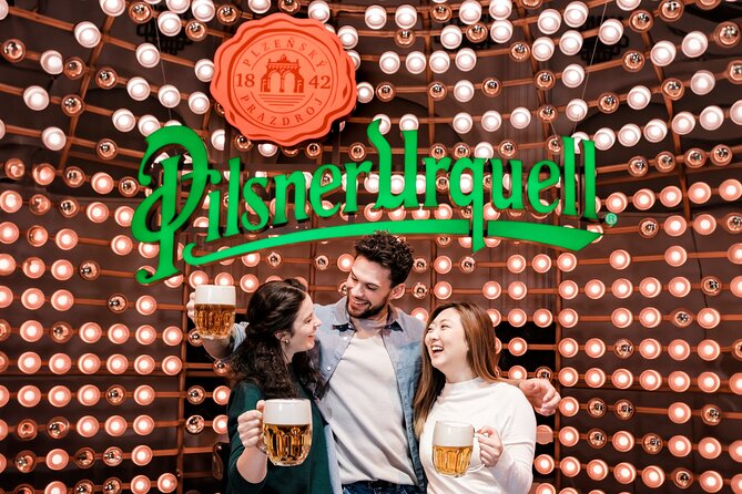 Prague Pilsner Urquell Experience with 3 Free Beer Tastings - Stop 2: Beer Hall Upstairs, Two More Tastings, and Tapster Show Energy