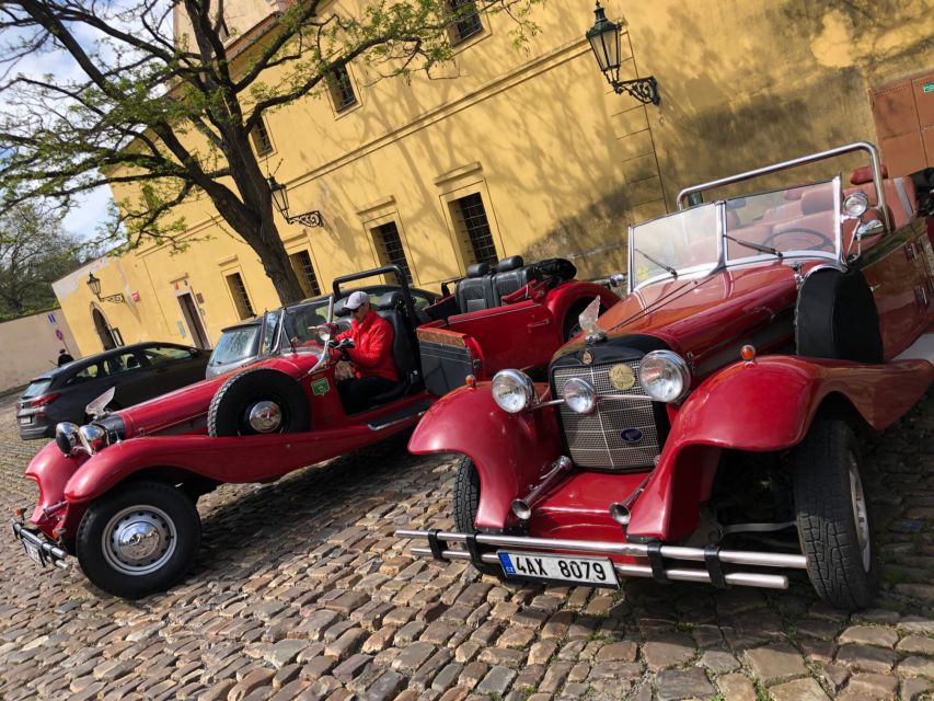 Prague: Private Tour by Vintage Car - Estates Theatre, Don Giovanni, and the Royal Route story you can track
