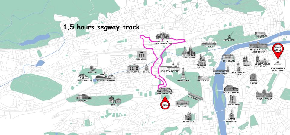 Prague: Shared Group/Private Segway Tour with Hotel Transfer - Hotel Taxi Pickup: A Smooth Way to Start Your Prague Segway Day