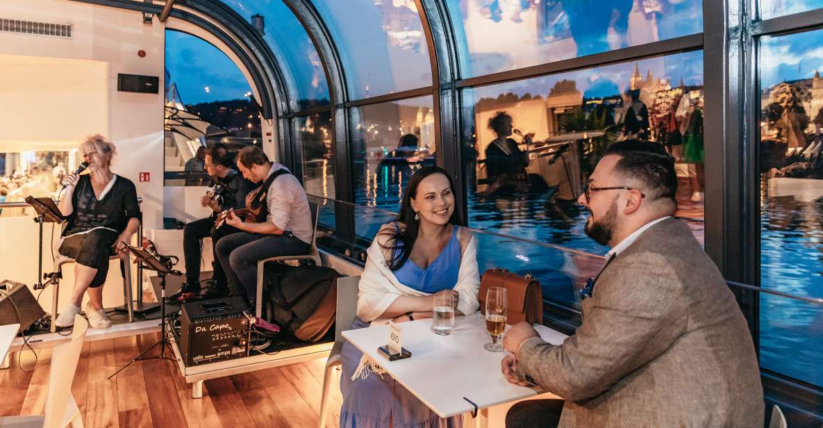 Prague: Sightseeing Dinner Cruise on Open-Top Glass Boat - Following the Route: Prague’s Night Stops, Explained Simply