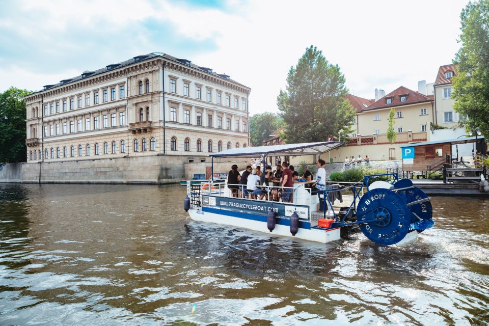 Prague: Swimming Beer Bike on A Cycle Boat - The 90-minute route: from Letná views to Charles Bridge from the water