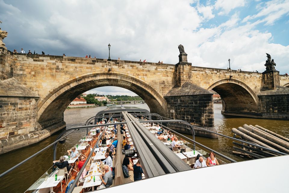 Prague: Vltava River Lunch Cruise in an Open-Top Glass Boat - Accordion music and the on-board mood: relaxing, lively, and easy-going