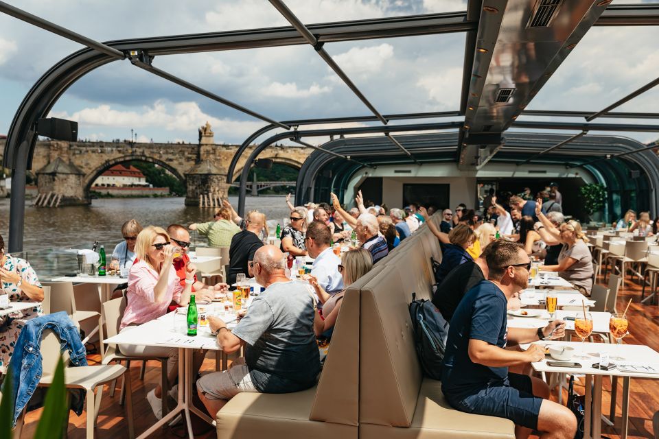 Prague: Vltava River Lunch Cruise in an Open-Top Glass Boat - Who should book this Vltava lunch cruise, and who should skip it