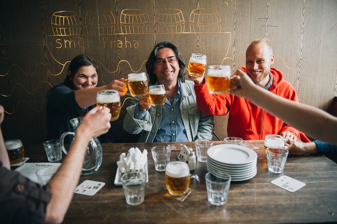 PRIVATE 4 Hour Tour: Czech Beers & Tapas in Prague's Local Areas - The National Museum with bullet holes: history you can see
