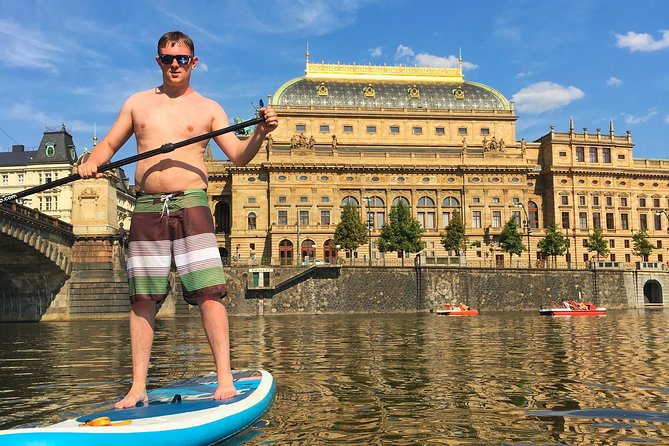 Stand-Up Paddleboarding on the Vltava River in Prague - Starting point near Vyšehrad: how the first stretch sets the tone